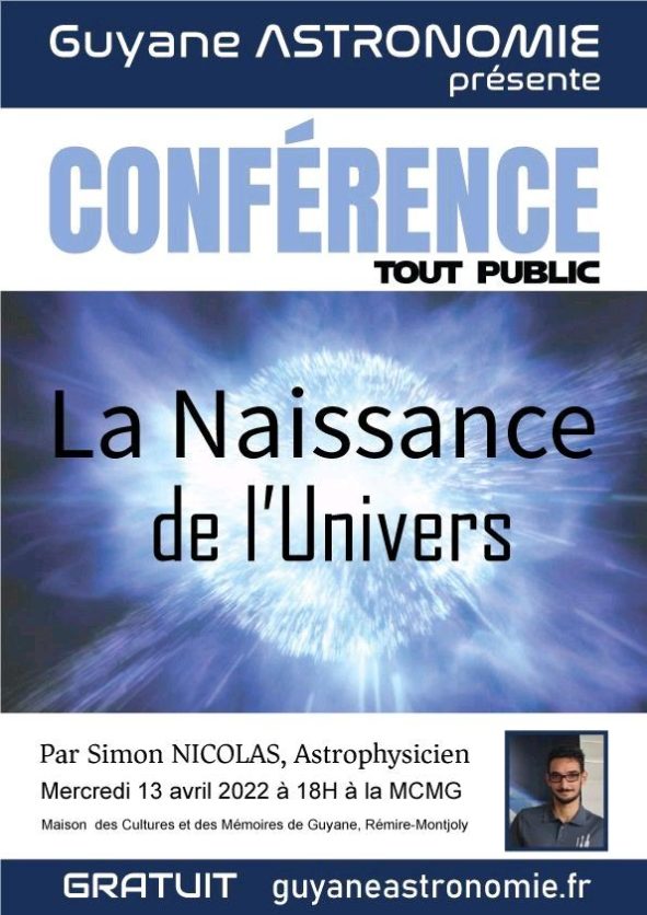 Conférence – Les origines de l’Univers